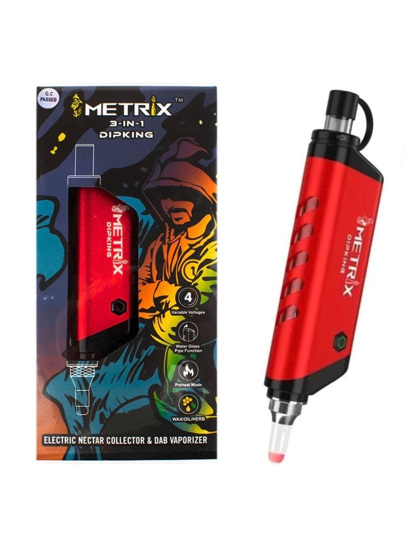 Metrix 3-In-2 DipKing Electric Nectar Collector & Dab Vaporizer
