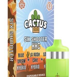 Blue Dream | LA Kush Cake | Gorilla Glue Cactus Labs Six Shooter HHC Disposable